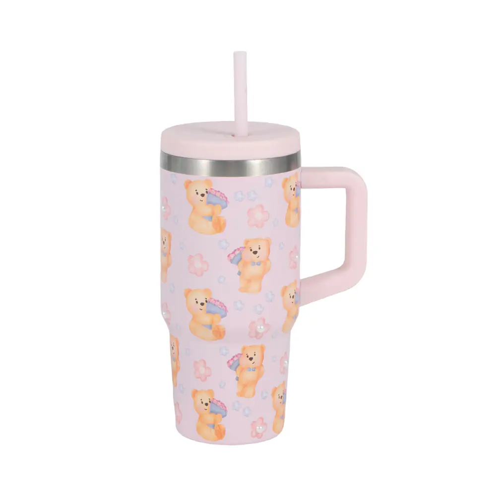 Double Walled Stainless Steel  Straw Tumbler