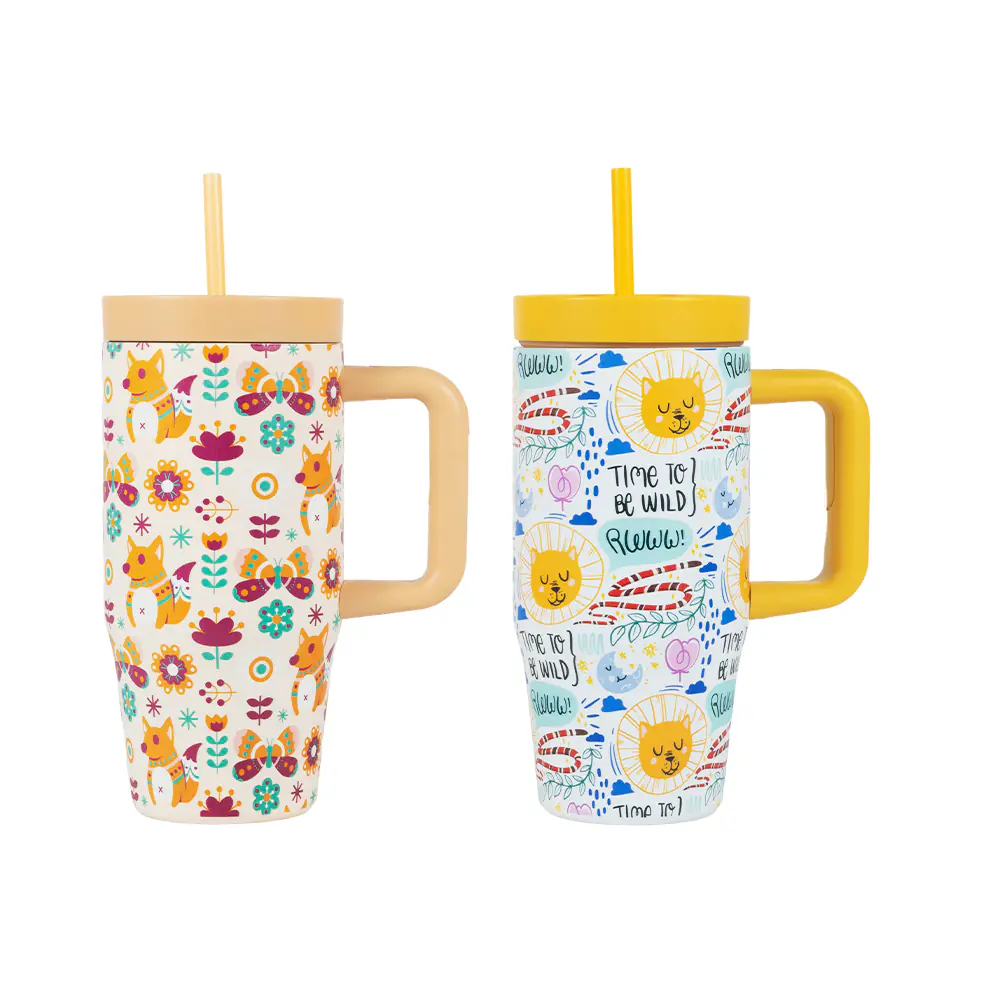 24oz Double-Wall Stainless Steel Tumbler