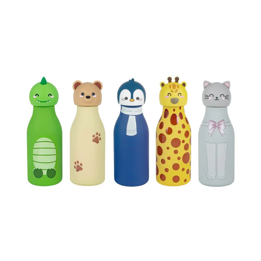 350ml Double Walled Animal Head Stainless Steel Bottle