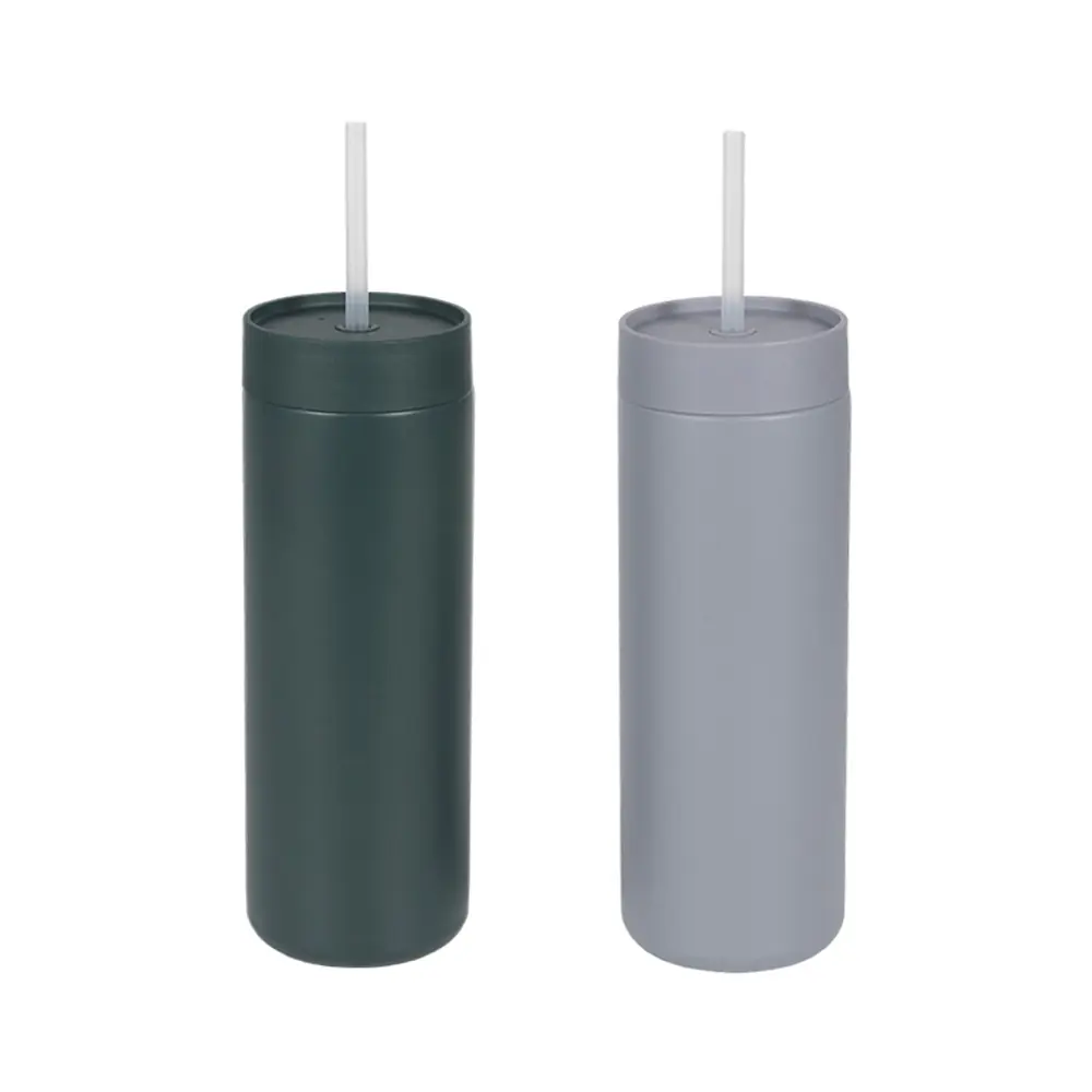 Double Walled Stainless Steel  Straw Tumbler