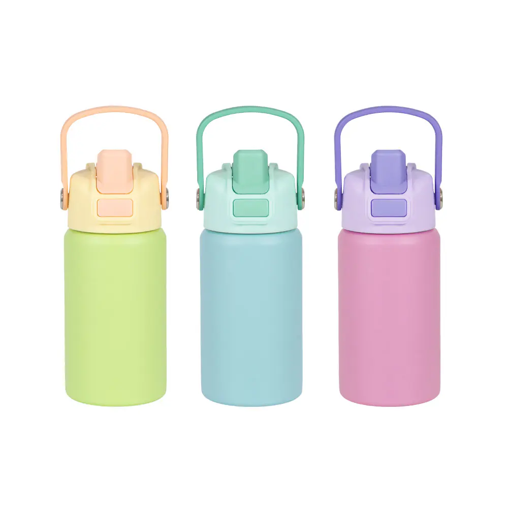 360ml Double Walled  Stainless Steel Bottle With Pop-up Lid